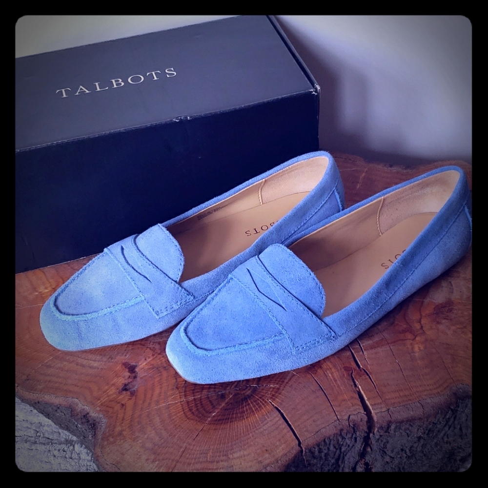 Talbots Becca Flats Windsor Blue 8 GREAT CONDITION